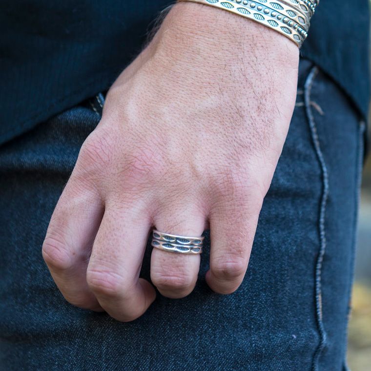 Jewelry Stores Network Mens Titanium 10mm Black Enamel Cross Brushed Wedding Band Ring 